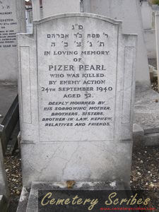 Pearl P WW2 Fireman AFS Civilian Casualty 24-09-1940
