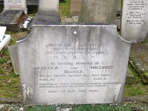 Becker, Rebecca (married name) and Mildred